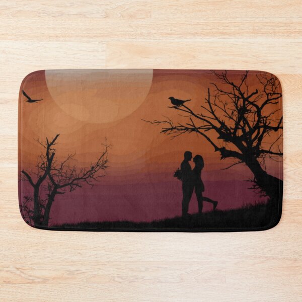 Item preview, Silhouette Lovers at Beautiful Sunset designed and sold by WearWolfDesigns.