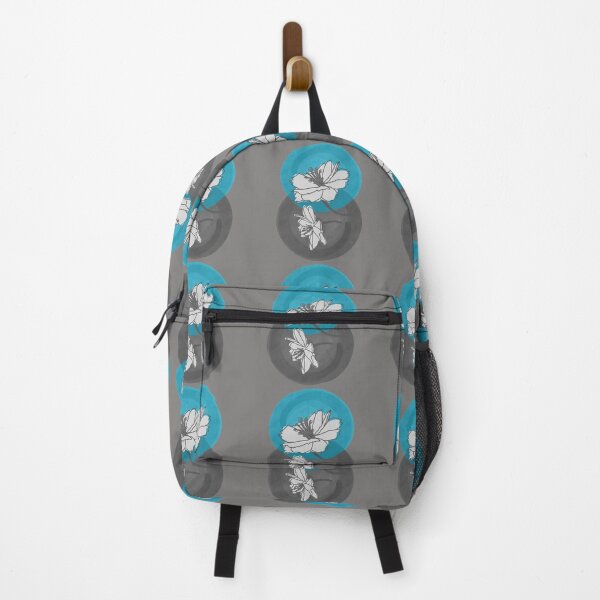 Item preview, Contemporary Teal and Gray Floral designed and sold by PBJArt.
