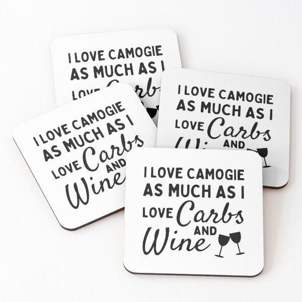 Item preview, I love camogie as much as I love carbs and wine designed and sold by TheGreenGoat.