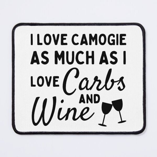 Item preview, I love camogie as much as I love carbs and wine designed and sold by TheGreenGoat.