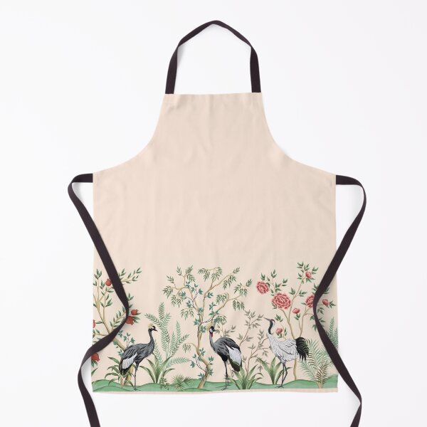 Item preview, Cranebird with Pomegranate Trees Pattern designed and sold by Maartje de Volder.