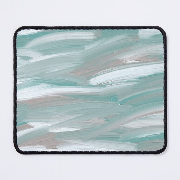 Aperçu de l'œuvre Gris Teal Turquoise Peinture à l'huile abstraite Eau Océan Vagues Art créée et vendue par hopecope.