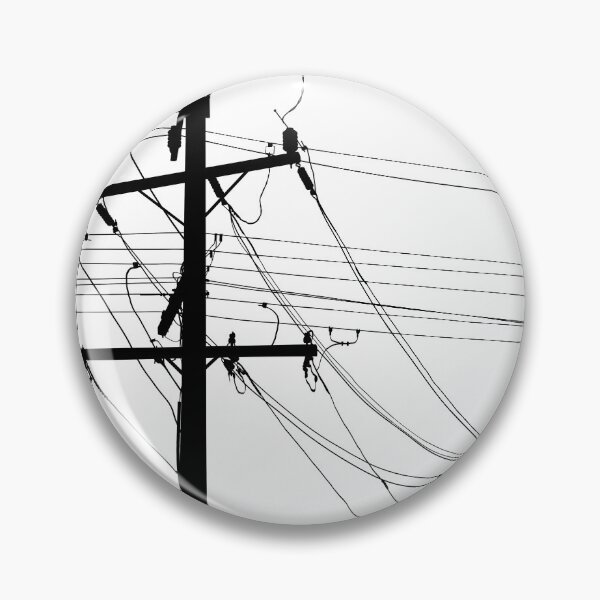 Item preview, Black and white poles with wires - in search od adventure designed and sold by Butterfly-Dream.