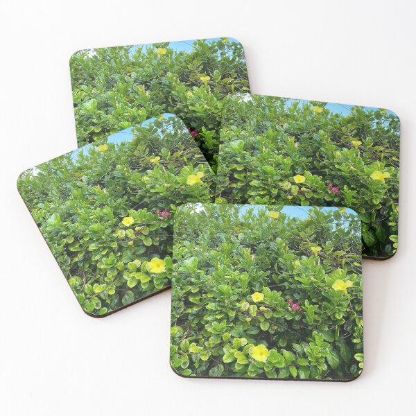 Item preview, Green bush with yellow flowers designed and sold by NatureHelpsYou.