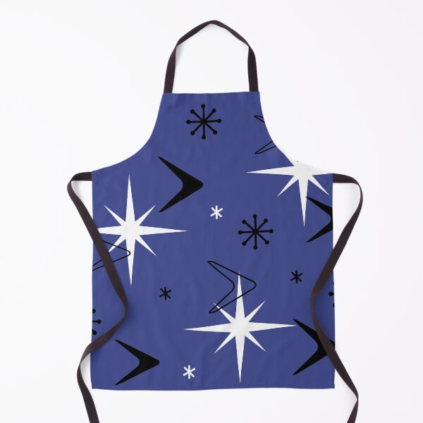 Item preview, Mid Century Modern Boomerangs Indigo Blue designed and sold by thepixelgarden.