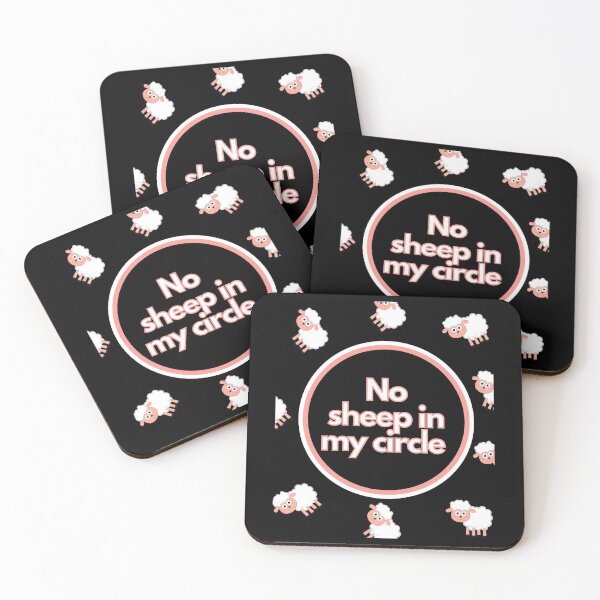 Item preview, No sheep in my circle pink designed and sold by Phoenix-27.