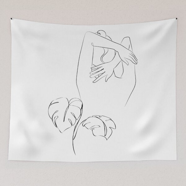 Item preview, Woman and Leaf designed and sold by Tinteria.