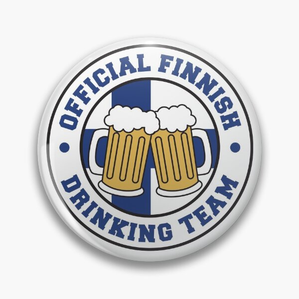 Item preview, Official Finnish Drinking Team Featuring Flag Of Finland And Beers designed and sold by jaycartoonist.