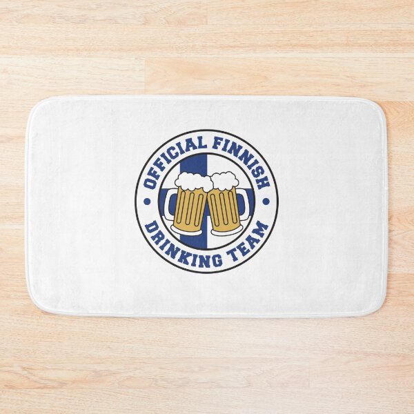 Item preview, Official Finnish Drinking Team Featuring Flag Of Finland And Beers designed and sold by jaycartoonist.
