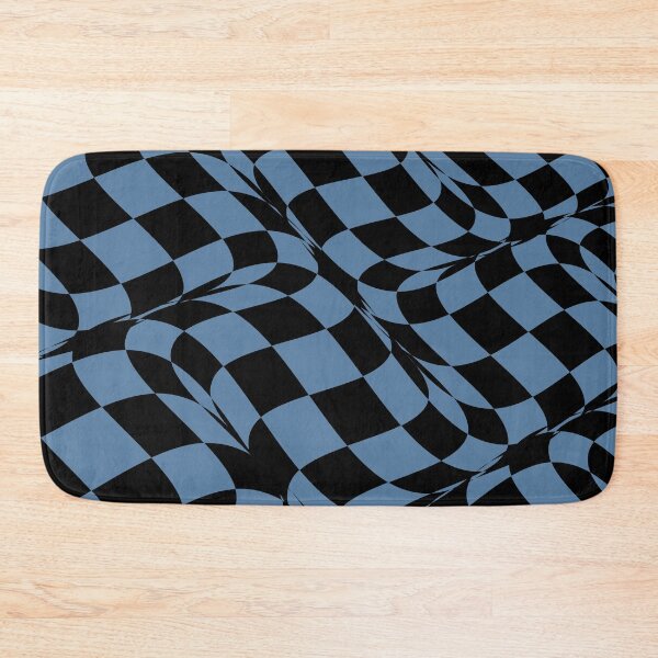Artikelvorschau, Black and Blue Distorted Checkerboard Pattern Pairs Diamond Vogel 2022 Color of the Year Zenith 0647 - Colour Trends - Shade - Hue entworfen und verkauft von ColorOfTheYears.