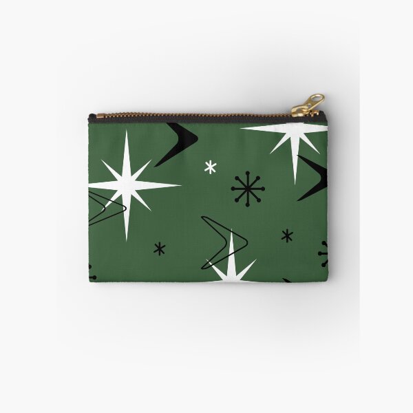 Item preview, Mid Century Modern Boomerangs Forest Green designed and sold by thepixelgarden.