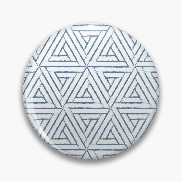 Artikelvorschau, Blue and White Aztec Tribal Triangle Pattern Pairs Diamond Vogel 2022 Color of the Year Zenith 0647 - Colour Trends - Shade - Hue entworfen und verkauft von ColorOfTheYears.