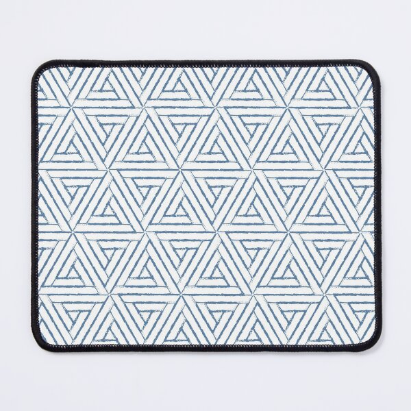 Item preview, Blue and White Aztec Tribal Triangle Pattern Pairs Diamond Vogel 2022 Color of the Year Zenith 0647 - Colour Trends - Shade - Hue designed and sold by ColorOfTheYears.