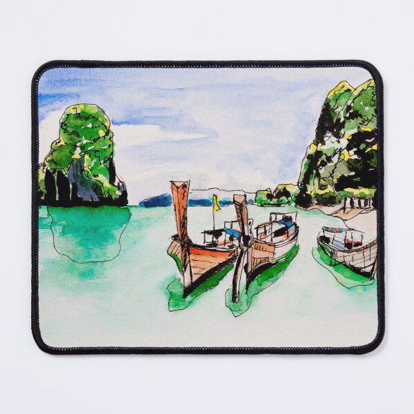 Item preview, Boats in Thailand designed and sold by Melissa Gerhold.