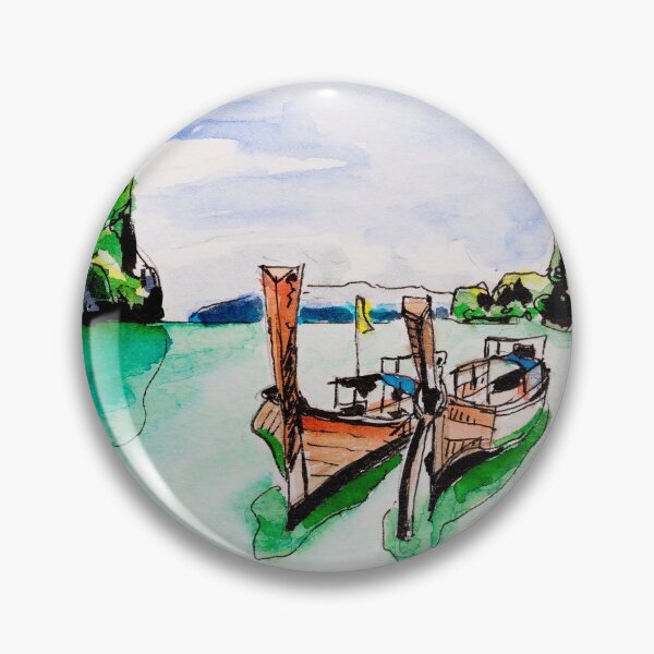 Item preview, Boats in Thailand designed and sold by Melissa Gerhold.