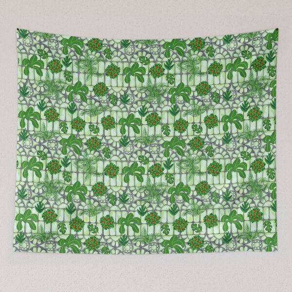 Item preview, Victorian Greenhouse in Gouache designed and sold by paintedpansy.