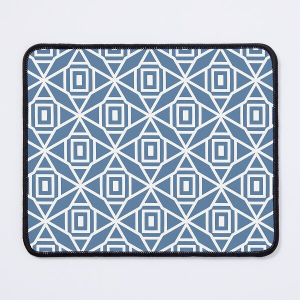 Item preview, Blue and White Rectangle Shape Tile Pattern Pairs Diamond Vogel 2022 Color of the Year Zenith 0647 - Colour Trends - Shade - Hue designed and sold by ColorOfTheYears.