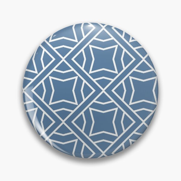 Artikelvorschau, Blue and White Modern Stripe Cube Tile Pattern 2 Pairs Diamond Vogel 2022 Color of the Year Zenith 0647 - Colour Trends - Shade - Hue entworfen und verkauft von ColorOfTheYears.