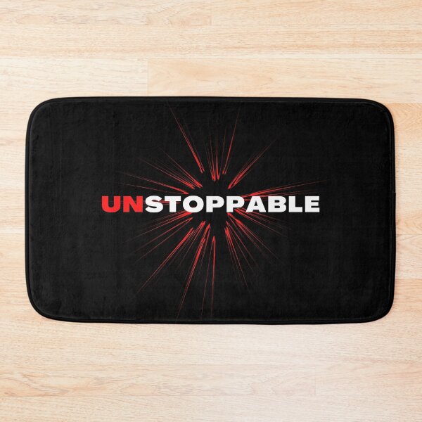Item preview, UNSTOPPABLE - I am - motivational word affirmation - black white red designed and sold by Art4Motivation.