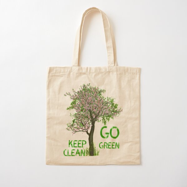 #034;Go Green Save the Planet" Tote Bag