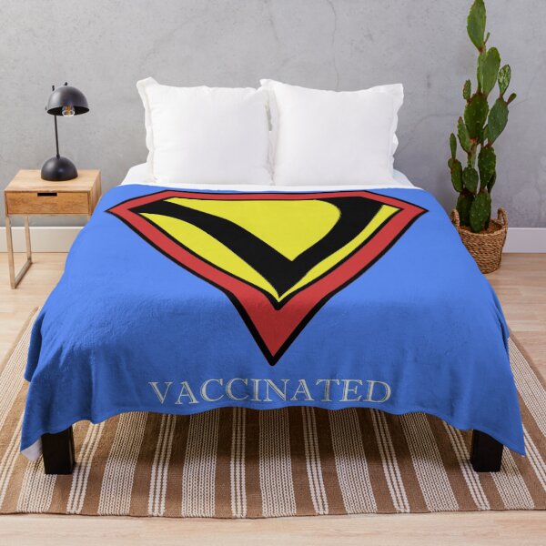 Item preview, V is for Vaccinated superhero style design designed and sold by MyxTees.