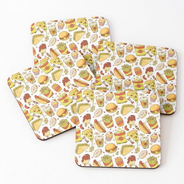 Item preview, Watercolor Fast Food Pattern  designed and sold by HichamMissiame.