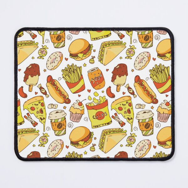 Item preview, Watercolor Fast Food Pattern designed and sold by HichamMissiame.