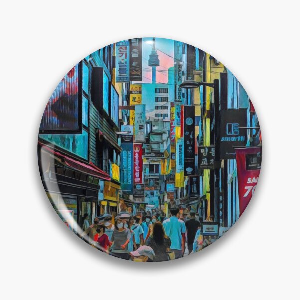 Artikelvorschau, Myeongdong Seoul entworfen und verkauft von Sofia-Draws.