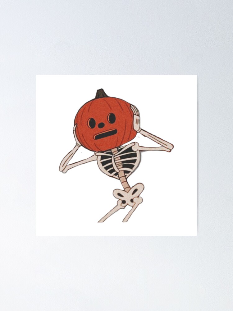 Halloween: Pumpkin Skeleton Dabbing Icon - Removable Wall Adhesive Dec –  Fathead