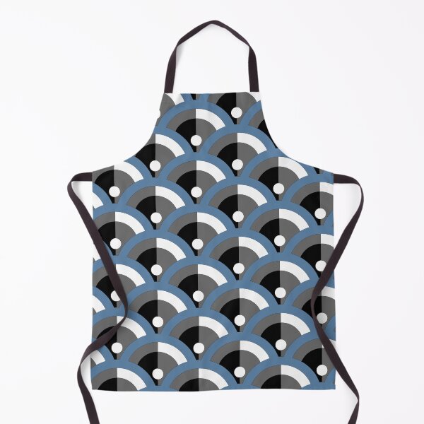 Artikelvorschau, Blue Gray Black White Scallop Polka Dot Pattern Pairs Diamond Vogel 2022 Color of the Year Zenith 0647 - Colour Trends - Shade - Hue entworfen und verkauft von ColorOfTheYears.