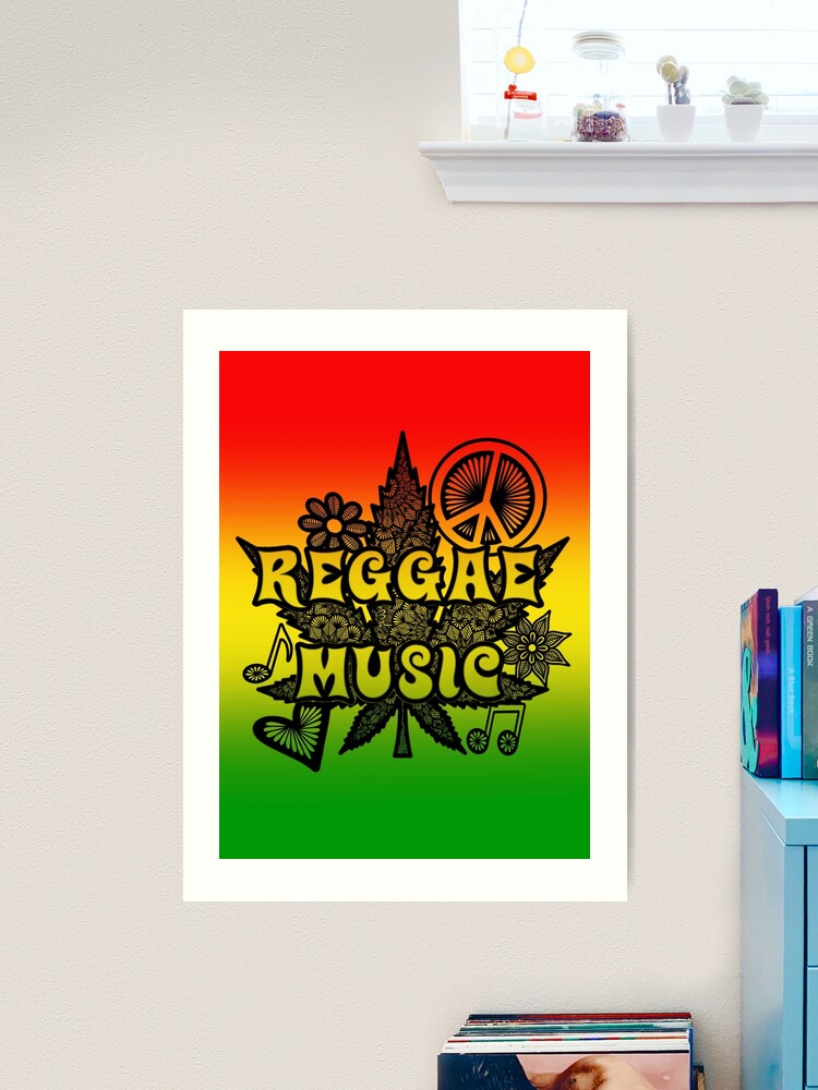 Vintage Reggae Music Headphones Heartbeat Pulse | Art Board