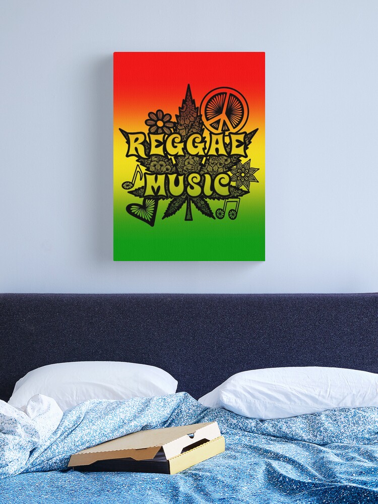 Vintage Reggae Music Headphones Heartbeat Pulse | Art Board