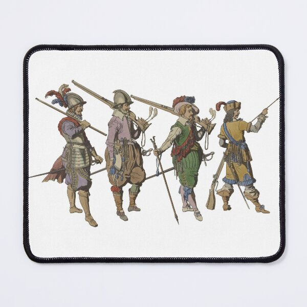 Item preview, 17th Century French Soldiers Illustration designed and sold by SowCow.