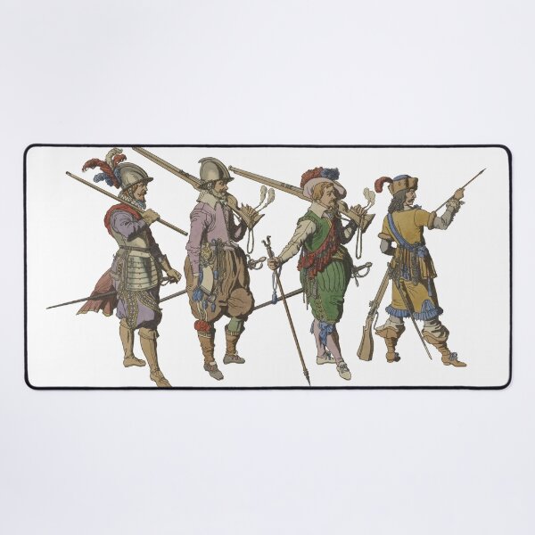 Item preview, 17th Century French Soldiers Illustration designed and sold by SowCow.