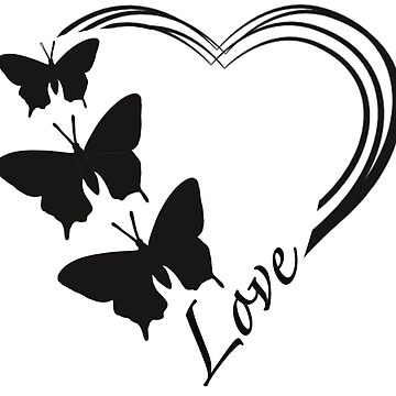 August Grove® Love Heart Butterflies Canvas Wall Art Beautiful L