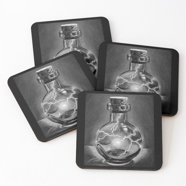 Item preview, Magnetic electricity - electric spell potion bottle designed and sold by LukjanovArt.