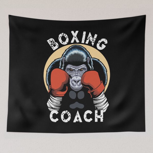 Item preview, Gorilla Boxing Coach Graphic Design designed and sold by TMBTM.
