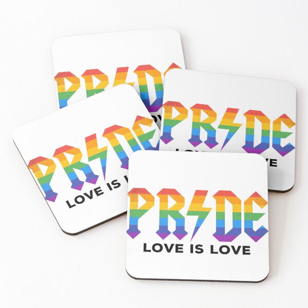 Item preview, PRIDE AC / DC Flag Love is Love designed and sold by Tee-Star.