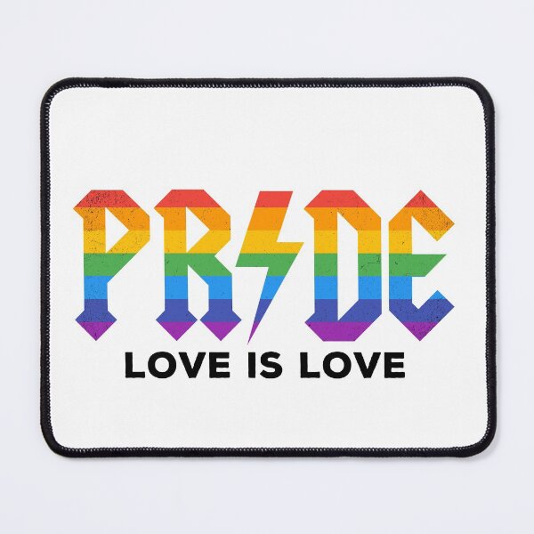 Item preview, PRIDE AC / DC Flag Love is Love designed and sold by Tee-Star.