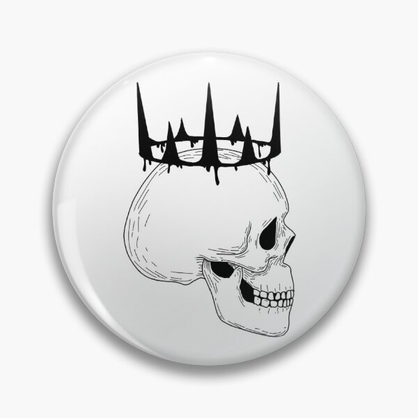 Item preview, Skull wearing a crown designed and sold by DoesArtAndStuff.