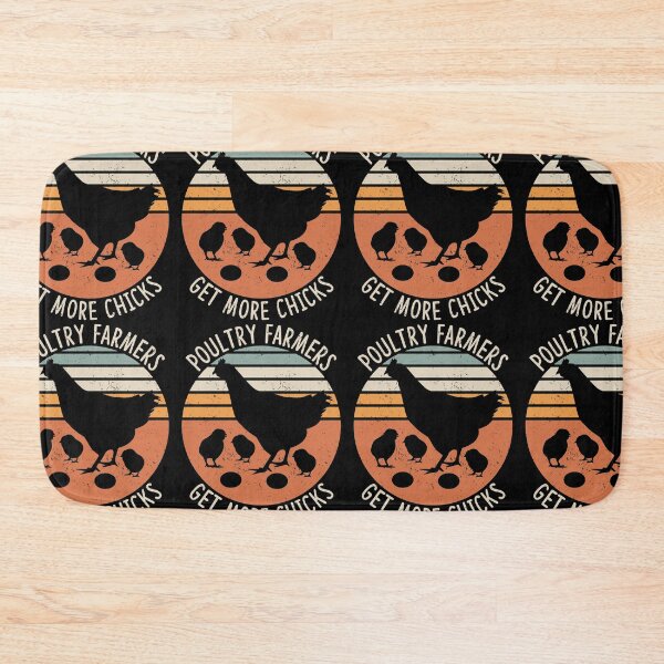 Item preview, Poultry Farmers Get More Chicks Funny Chicken Jokes designed and sold by GravitiTees.