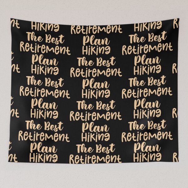 Item preview, Hiking The Best Retirement Plan - Haking Hakers Sarcastic Funny Hilarious Present For Mom, Dad , Girlfriend Or Boyfriend designed and sold by Aymanclothings.