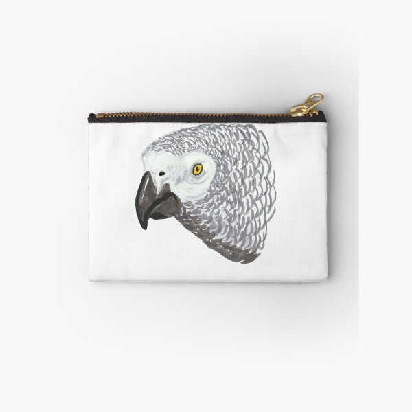 Item preview, African Gray Parrot portrait designed and sold by gorillagal.