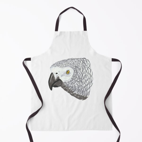 Item preview, African Gray Parrot portrait designed and sold by gorillagal.