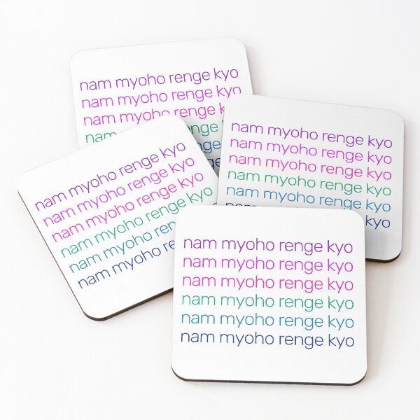 Item preview, Nam Myoho Renge Kyo Pink Blue Rainbow designed and sold by wordznart.