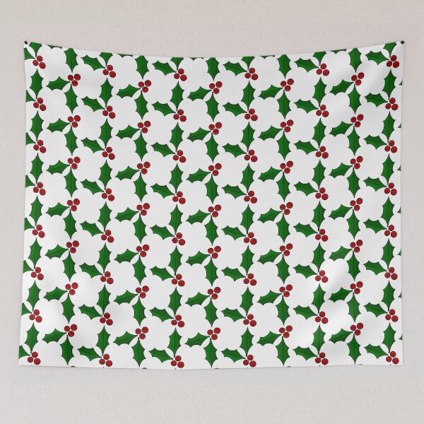 Item preview, Christmas holly pattern  designed and sold by ArtSCPdesign.
