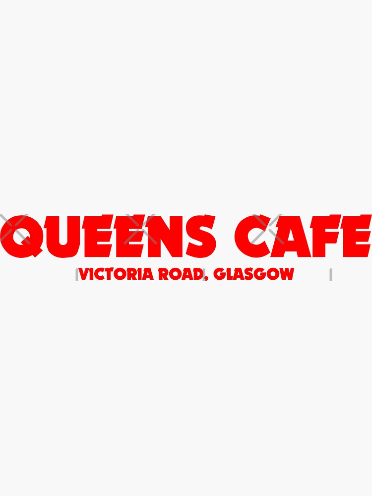 Thumbnail 3 of 3, Sticker, Queens Cafe Signage designed and sold by TheRandomFactor.
