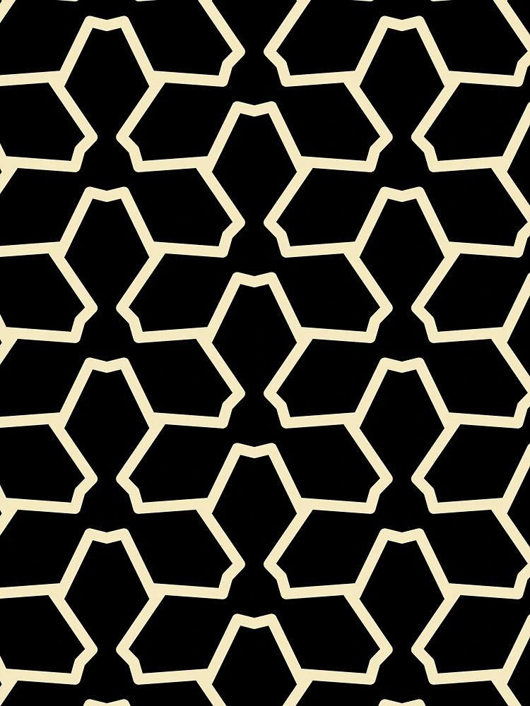 Thumbnail 6 von 6, Premium Oversized Pullover, Yellow and Black Tessellation Line Pattern 12 Pairs 2022 Popular Color Pale Moon OC-108 - Colour Trends - Shade - Hue designt und verkauft von ColorOfTheYears.