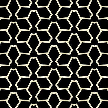 Vorschaubild zum Design Yellow and Black Tessellation Line Pattern 12 Pairs 2022 Popular Color Pale Moon OC-108 - Colour Trends - Shade - Hue von ColorOfTheYears