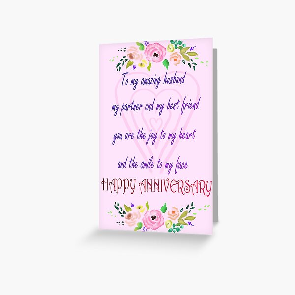 Marriage Anniversary Greeting Card for Sale by Gold-Memories